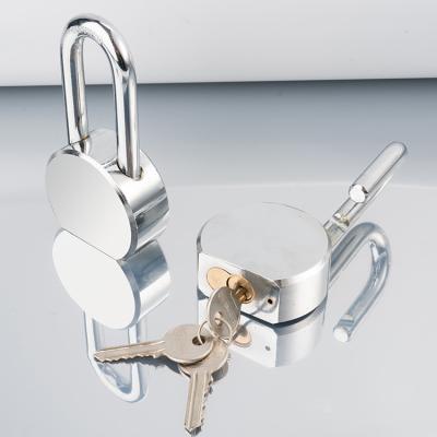 China Steel High Quality Waterproof Padlock Safety Pad Lock Full-shackle Armored Square Key Stainless Steel Padlock for sale