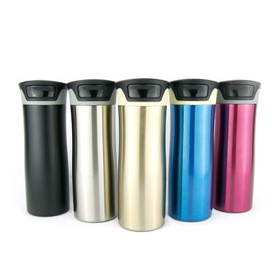 China 500ml 17oz logo contigo style stainless steel coffee travel viable high quality custom vacuum flask for sale