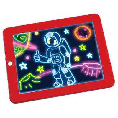 China 3D Intelligence Developing Kids Focusing Intelligence Toys Multicolor Magic Light Drawing Board for sale