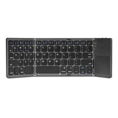 China Slim Wireless Gaming Keyboard With Touchpad Rechargeable Portable Folding BT Wireless Keyboard for sale