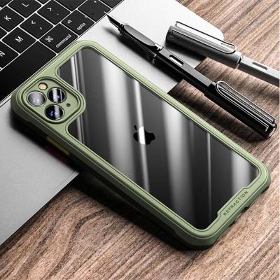 China Hot Selling Anti-impact/Dustproof/Easy Cleaning Shockproof Clear TPU+PC Mobile Phone Case Back Cover For IP12 for sale