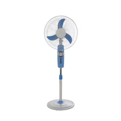 China DC 12V Low Noise Energy Saving Brushless Motor DC Solar Fan LED Lights Stand Fan Charging Fan for sale