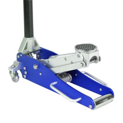 China Miniature AluminumAlloy Trolley Jack 3000 Pounds Car Carrying Capacity 1.5 Ton for sale