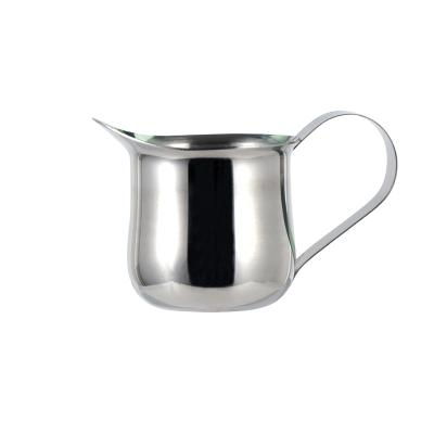 China Hot Selling Foaming Pot Stocked Mini Coffee Creamer Milk Pot Espresso Pot Stainless Steel Milk Pitchers for sale