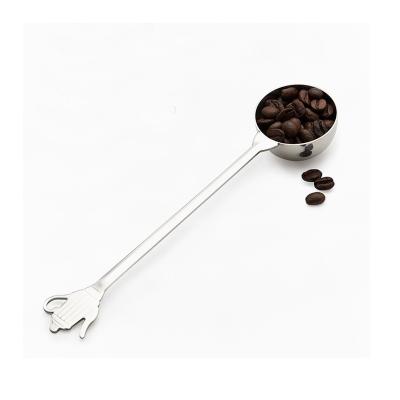 China Kitchen Household Long Lasting Handle Stainless Steel Spoon Coffee Coffee Doser Long Lasting for sale