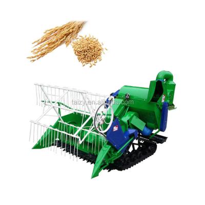 China mini rice wheat harvester for picking and threshing grain for sale