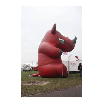 China Oxford Cloth 2020 Hot sale giant inflatable rhino, inflatable rhinoceros for advertising for sale