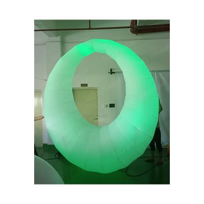 China Decoration for 2022 hot sale inflatable events led led o shape, inflatable custom shape with led for sale