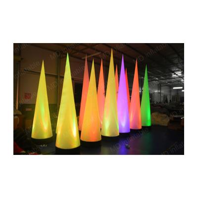 China Decoration for 2022 events advertising led cone, inflatable led lighting cone for sale for sale