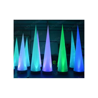 China Decoration for events 2022 hot sale inflatable light cone, inflatable led ivory balloon for event decoration for sale