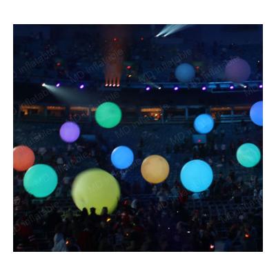 China 0.25mm PVC New Product Inflatable Lighting Inflatable Drop Balloon Zygote Ball With Led Light For Event for sale