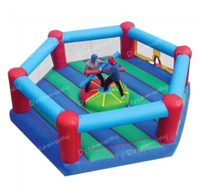 China Inflatable Gladiator Jousting Arena Ring Games With Sticks, Inflatable Vinyl Games For Adults for sale