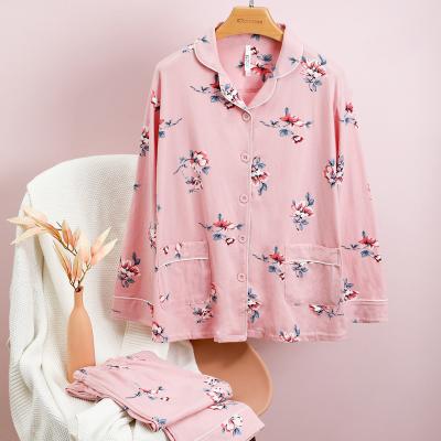 China Hot Sales Women's Cotton Modal PJ Shorts Girls Breathable Pajamas Sets Women's Floral Print Pajamas Sleepwear for sale