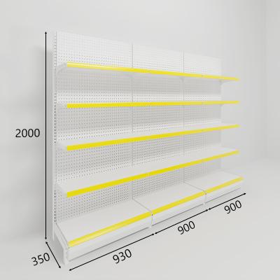 China Best Quality Single Sided Light Duty Supermarket Grocery Single Side Wall Retail Display Stands for sale