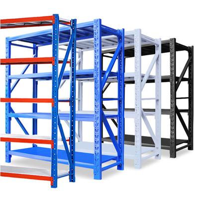 China Adjustable Corrosion Protection Powder Coating Warehouse Metal Storage Shelf On Sale Manufacturer Wholesale Light Heavy Metal Shelf for sale