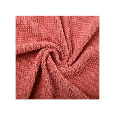 China New Design Breathable 100%Polyester Dot Chenille Fabric For Women And Kids Coat Knitted Fabric Good Quality for sale