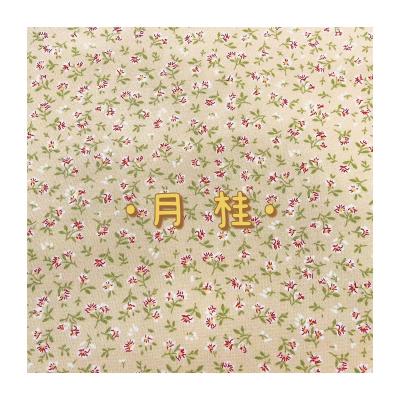 China Wholesale 100% polyester korean silk tiny floral print woven fabric Shrink-resistant for women and kid's dress or costume for sale