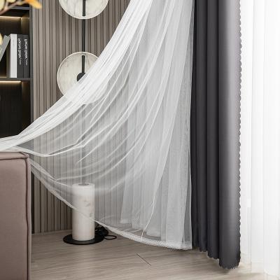 China Latest fabric insulated modern yarn a general starry sky explosion of gauze curtain in the living room and bedroom for sale