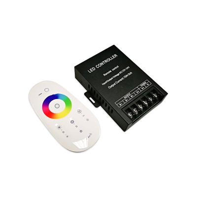 China Led Strip Lighting DC12V 24V Wireless High Efficiency RF 2.4G 360W LED Dimmer Controller With Full Touch Remote Control for sale