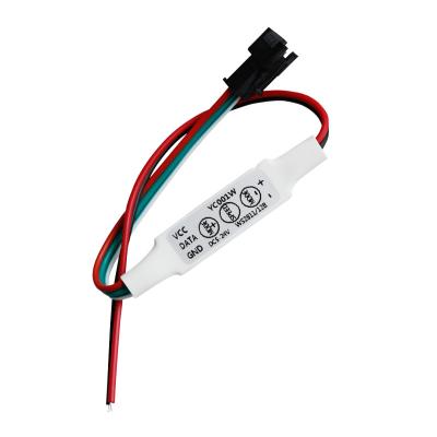 China 3 Key SPI LED Strip Lighting mini YC001W small size rheostat spi led controller for ws2812B 2811 pixel strip light for sale