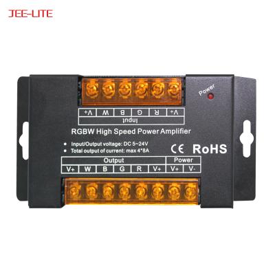 China Led Strip Lighting CE RoHS Good Quality Amplifier RGBW 4CH DC5V- 24V PWM Iron Dimming 384W PWM LED High Speed ​​Amplifier for sale