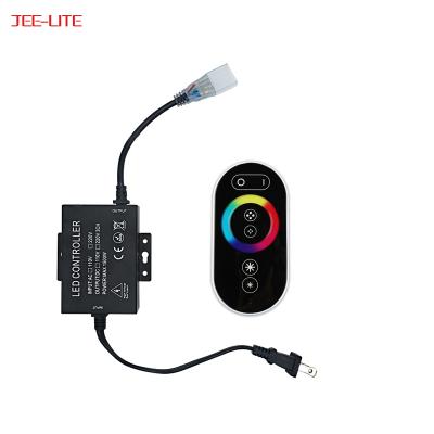 China RGB Led AC110V 220V RF RGB Neon Flexible Wireless Remote Controller for sale