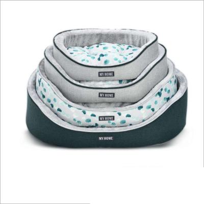 China Sustainable Luxury Oval Pet Bed Comfortable Foam Pet Supplies Wholesale Washable Orthopedic Dog Bed for sale