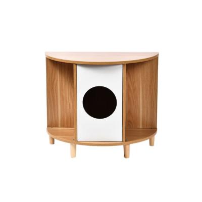 China Viable Style Cat Furniture Cat Tree Luxury Cat Tree Wooden House Minimalism Workmanship for sale