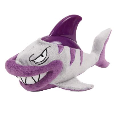 China Sustainable Hot Selling New Design Shape Soft Plush Pet Shark Dog Toys for sale