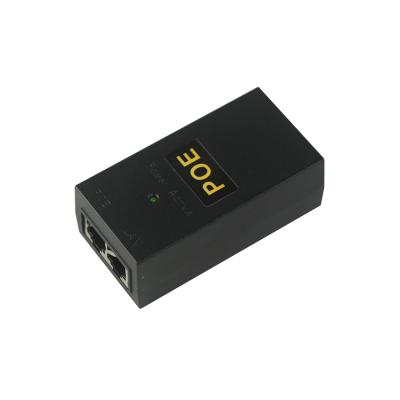 China POE With Led Indicator 56V 0.3A Power Ethernet 2 RJ45 Lan Port For Gigabit Splitter 802.3At Poe Injector for sale