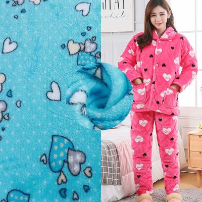 China Durable Super Soft 100% Polyester Printed Pattern Flannel Fabric And New Style Plush Flannel Fleece For Blanket And Garment for sale