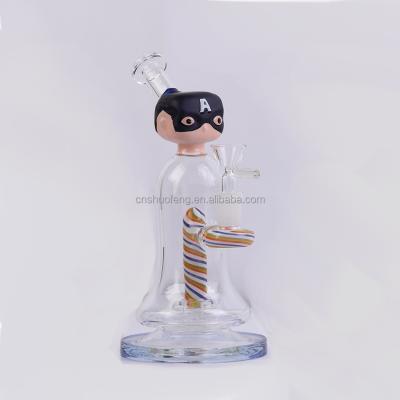 China Modern Best Selling New Design Creative Glass Hookah Small High Quality Glass Water Pipe For Gifts for sale