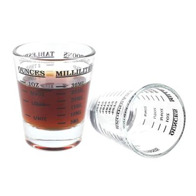 China Viable Wholesale Borosilicate Ounce Cup Shot Glass Measuring Cup For Kitchen for sale