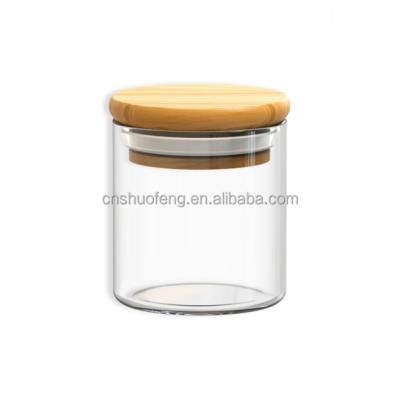 China High Quality Sustainable Capacity Cheap Empty Different Storage Canister Glass Jars Set For Home Kitchen for sale