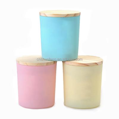 China Home Decoration Best Selling Cheap Colorful Home Decorative Candle HolderGlass Candle Jar Candle Holders for sale