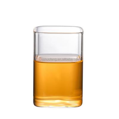 China Hot Sale Modern Borosilicate Clear Wine Glass Cups Drinking Glass Bottle For Juice for sale