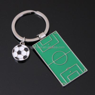 China For Gift Promotion World Metal Keyring 3D Soccer Cup Keychains Souvenir Keyholder for sale