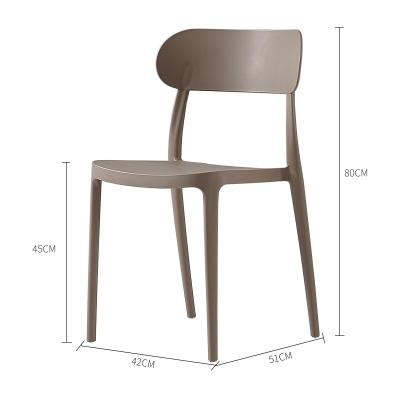 China 2022 Factory Wholesale Popular Plastic Dining Chair Modular With Chap Price for sale