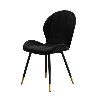 China Modular Home Modern Luxury Dining Chair Leather Furniture Kitchen Dining Chairs With Metal Legs for sale