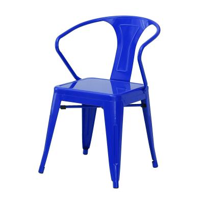 China Wholesale Modular Free Sample Vintage Design Restaurant Cafe Bistro Wooden Seat Tolix Industrial Metal Chair for sale