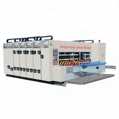 China Corrugated Cardboard Flexo Fruit Cartoner Printing Corrugated Cardboard Box High Speed ​​Flexo Printing Slotter Rotary Die Cutter Machine for sale