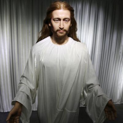 China USA Customized Jesus Wax Figure Statue Super Realistic Life Size Religious for sale