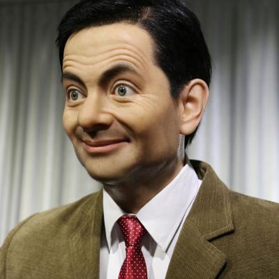 China Mr. Bean Silicone Life Size Wax Figures Europe Celebrity Movie Star Statue for sale