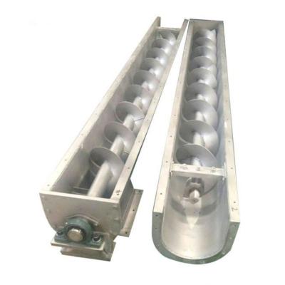 China Stainless steel shaftless screw conveyor with screw blade for particle for sale