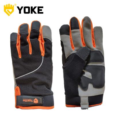 China Flexicible Safety Shock Resistant Work Anti Slip Mechanic Gloves Mechanic Motocross Gloves for sale