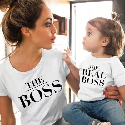 China Summer QUICK DRY Family Matching Mommy and Me Clothes Baby Boys T-shirt Mommy T-shirt Mom Son Outfits Mother Daughter T-shirt for sale