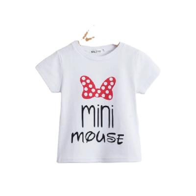 China Short Manufacturers Supply Summer Girls Cotton Mouse Polka Dot Mini T Shirt for sale