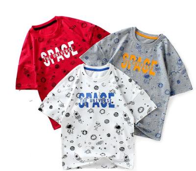 China 2021 New Four Seasons Anti-Shrink Children's T-shirt Boys Clothes Girls Clothes Bluey Pure Cotton Casual Fashion Printed Kids Tops for sale