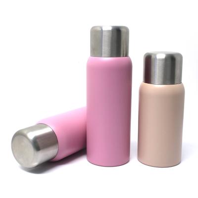 China PORTABLE 350ml 500ml 600ml 750ml Double Wall Stainless Steel Vacuum Free Insulated Water Bottle for sale