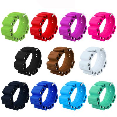 China Eco - Friendly Fitness Training Bracelet Adjustable Silicone Wrist Weights for sale